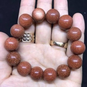 Feng Shui orange lava stone bracelet