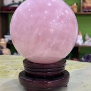 Medium size rose quartz ball 6.5cm