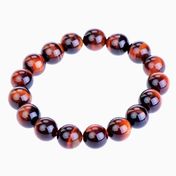 High quality feng shui red brown tiger eye bracelet 8mm