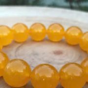 14mm gold jade bracelet