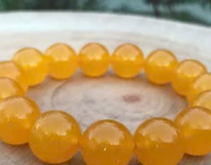 14mm gold jade bracelet