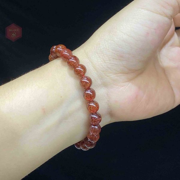 Red quartz bracelet 8mm