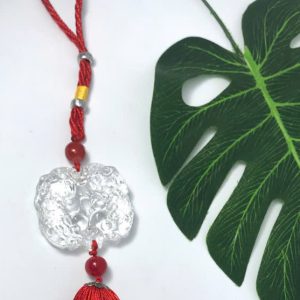 Transparent Pixiu jade pendant