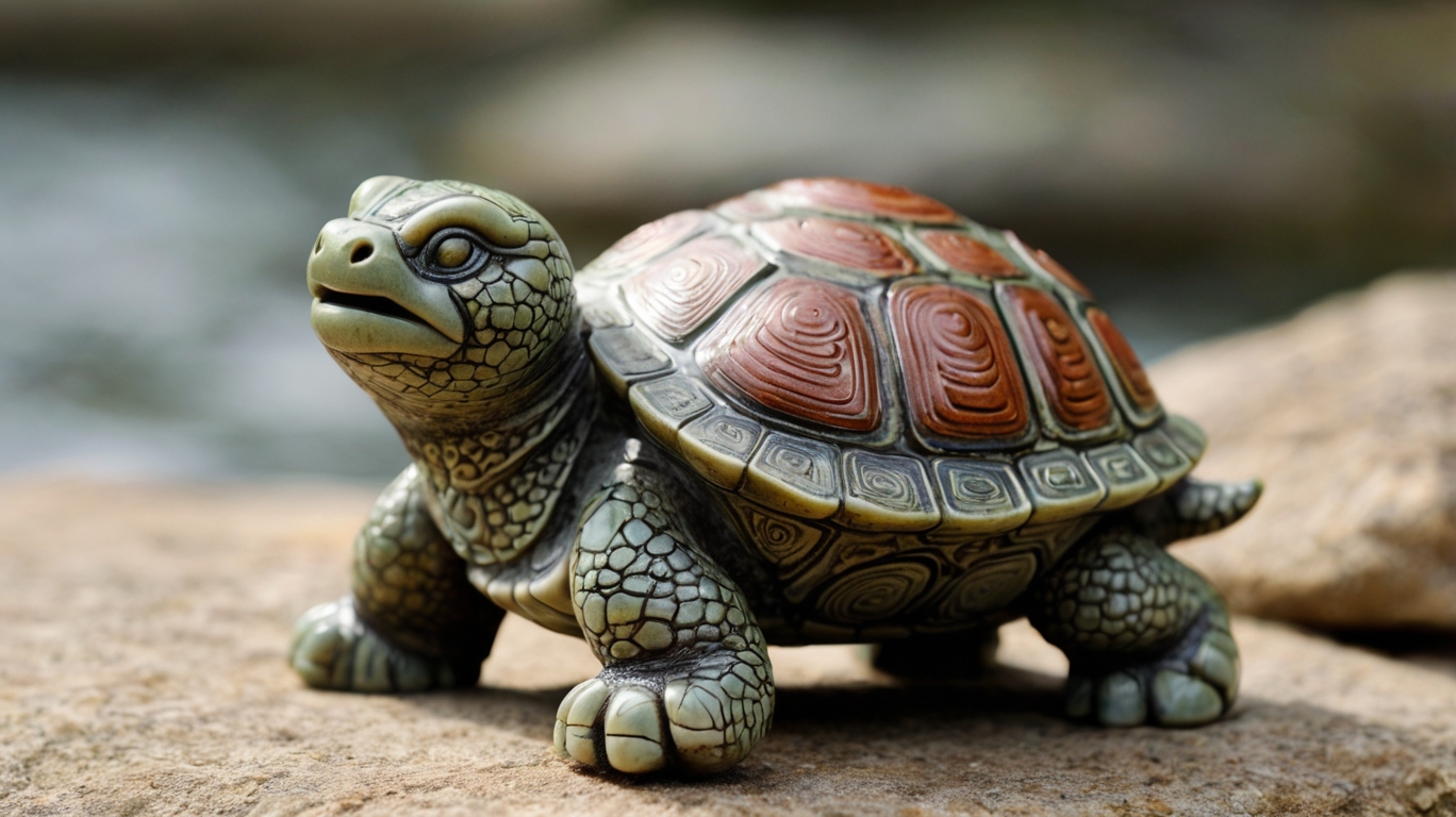 Feng Shui Dragon Turtle stone figurine