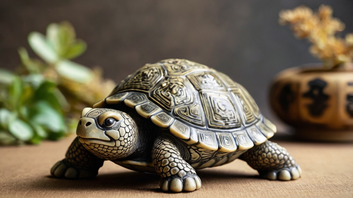 Feng Shui Dragon Turtle stone figurine