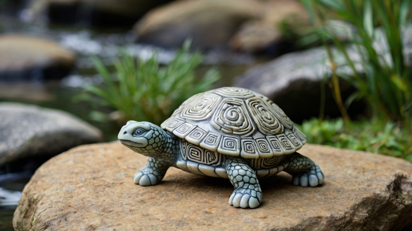 Feng Shui Dragon Turtle stone figurine