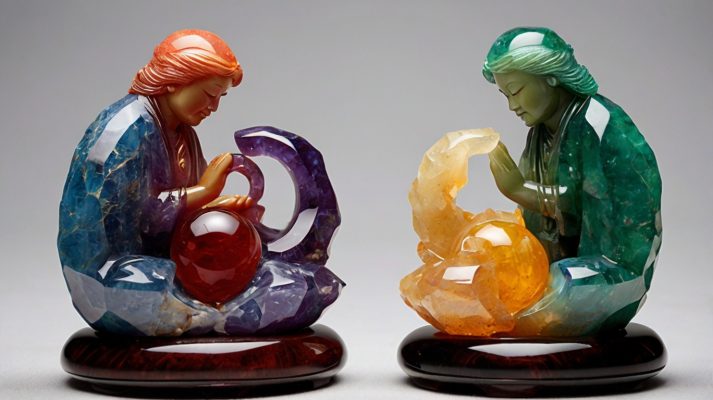 Feng Shui gemstone figurines