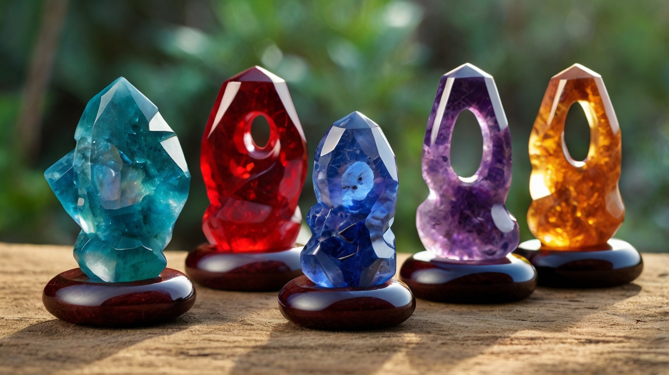 Feng Shui gemstone figurines