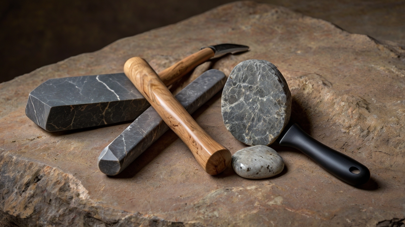 Natural stone energy tools