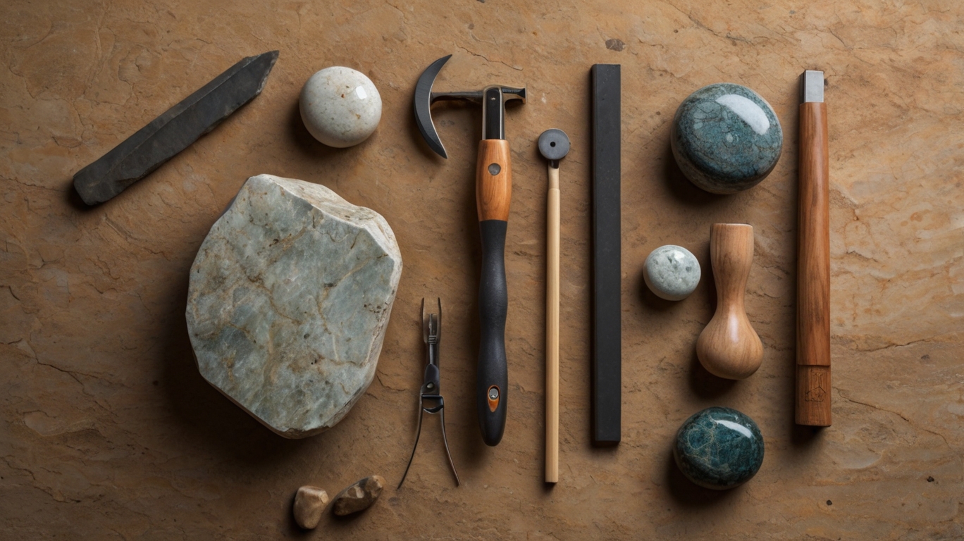 Natural stone energy tools