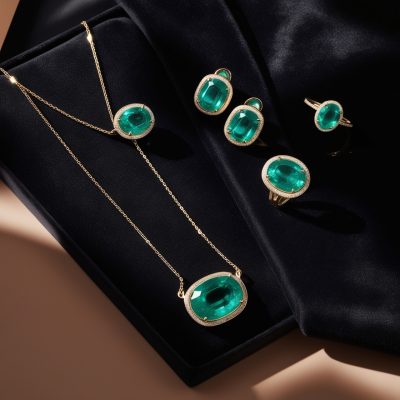 Emerald gemstone jewelry