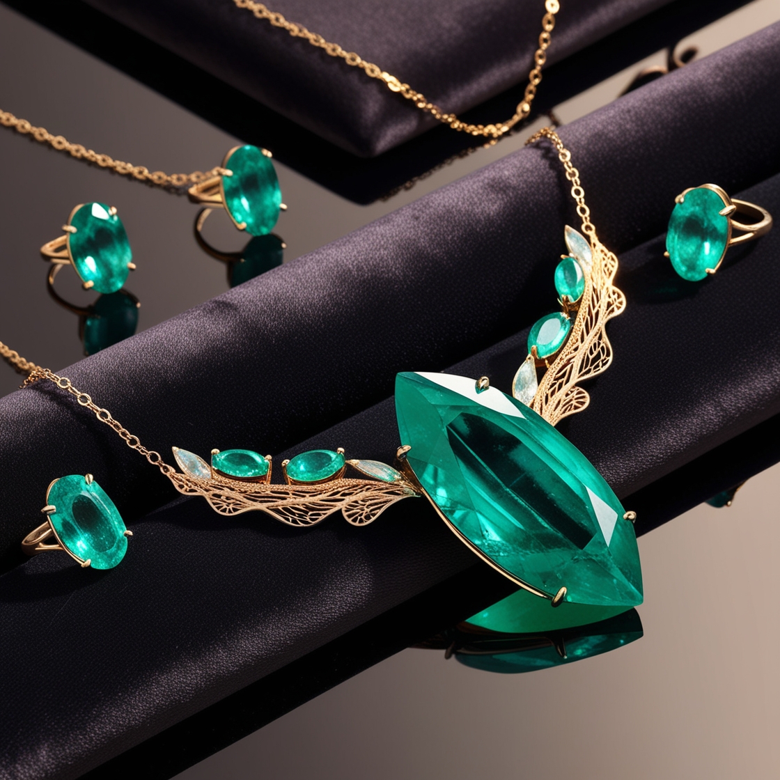 Emerald gemstone jewelry